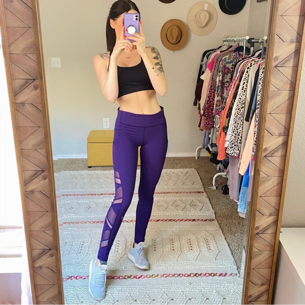 Reposh 🔄 Lululemon Purple Mesh Bandage Full Length Legging